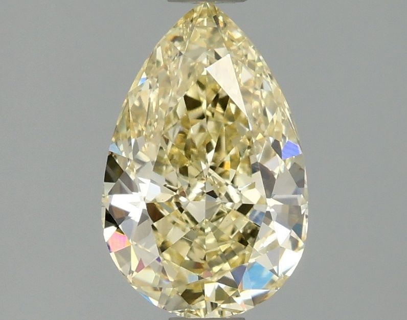 Loose Diamond - PEAR 1.51ct Fancy Yellow VS1: Loose Diamond - PEAR 1.51ct Fancy Yellow VS1 Source: This is a real non-mined Diamond that has been grown in a lab Shape: PEAR Carats: 1.51 Color: Fancy Yellow Certification: IGI Video: