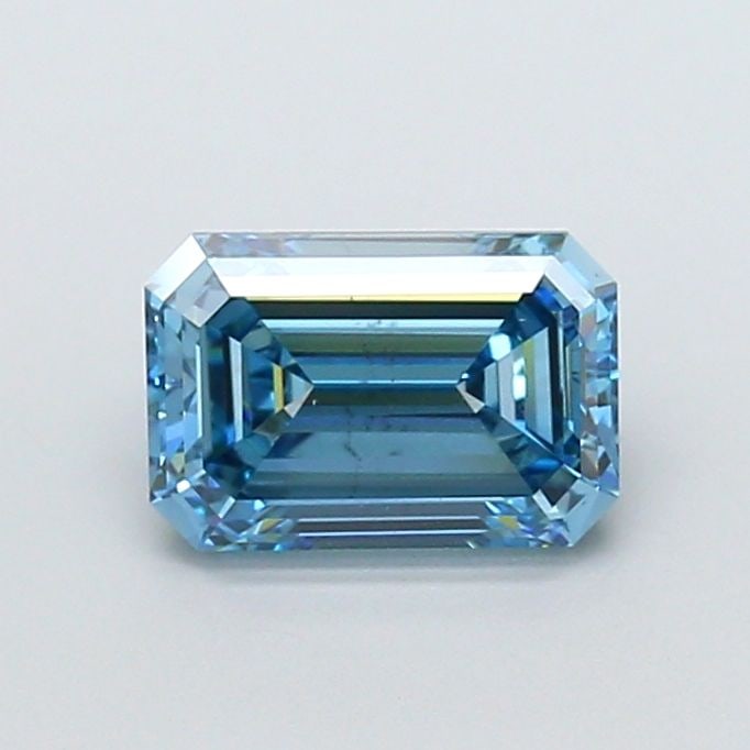 Loose Diamond - EMERALD 1.92ct Fancy Vivid Blue VS2: Loose Diamond - EMERALD 1.92ct Fancy Vivid Blue VS2 Source: This is a real non-mined Diamond that has been grown in a lab Shape: EMERALD Carats: 1.92 Color: Fancy Vivid Blue Certification: IGI Video: