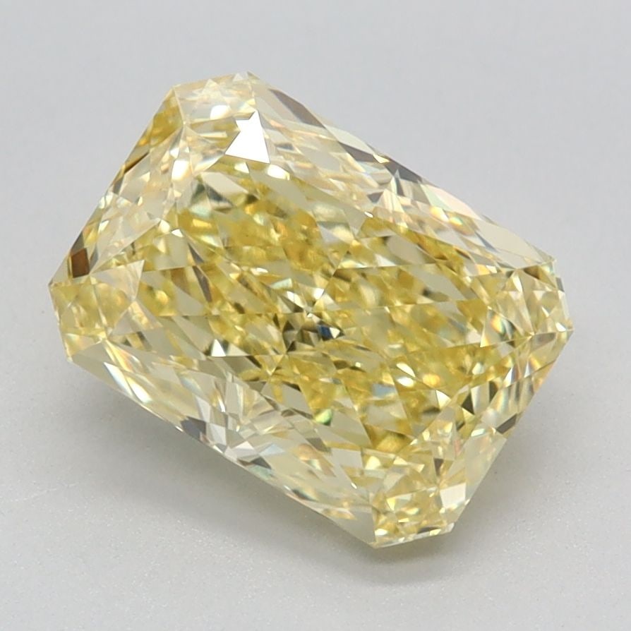 Loose Diamond - RADIANT 2.13ct Fancy Vivid Yellow VVS2: Loose Diamond - RADIANT 2.13ct Fancy Vivid Yellow VVS2 Source: This is a real non-mined Diamond that has been grown in a lab Shape: RADIANT Carats: 2.13 Color: Fancy Vivid Yellow Certification: IGI Vi