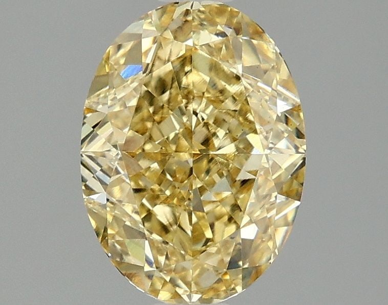 Loose Diamond - OVAL 2.05ct Fancy Intense Yellow VS2: Loose Diamond - OVAL 2.05ct Fancy Intense Yellow VS2 Source: This is a real non-mined Diamond that has been grown in a lab Shape: OVAL Carats: 2.05 Color: Fancy Intense Yellow Certification: IGI Video