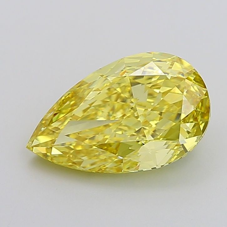 Loose Diamond - PEAR 5.77ct Fancy Vivid Yellow VVS2: Loose Diamond - PEAR 5.77ct Fancy Vivid Yellow VVS2 Source: This is a real non-mined Diamond that has been grown in a lab Shape: PEAR Carats: 5.77 Color: Fancy Vivid Yellow Certification: IGI Video: