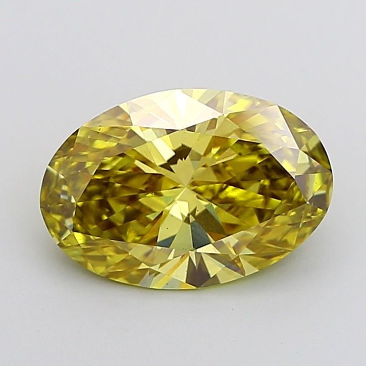 Loose Diamond - OVAL 3.0ct Fancy Intense Brownish Yellow VS2: Loose Diamond - OVAL 3.0ct Fancy Intense Brownish Yellow VS2 Source: This is a real non-mined Diamond that has been grown in a lab Shape: OVAL Carats: 3.0 Color: Fancy Intense Brownish Yellow Certific