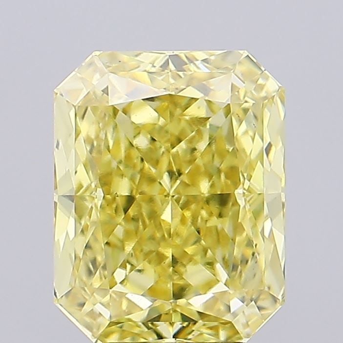 Loose Diamond - RADIANT 5.35ct Fancy Intense Yellow VS1: Loose Diamond - RADIANT 5.35ct Fancy Intense Yellow VS1 Source: This is a real non-mined Diamond that has been grown in a lab Shape: RADIANT Carats: 5.35 Color: Fancy Intense Yellow Certification: IGI