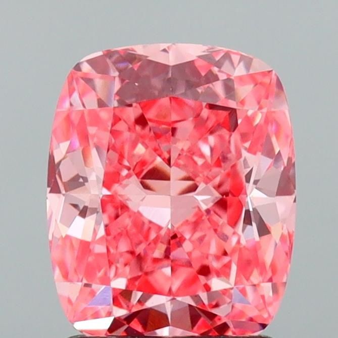 Loose Diamond - CUSHION MODIFIED 1.58ct Fancy Vivid Pink VS1: Loose Diamond - CUSHION MODIFIED 1.58ct Fancy Vivid Pink VS1 Source: This is a real non-mined Diamond that has been grown in a lab Shape: CUSHION MODIFIED Carats: 1.58 Color: Fancy Vivid Pink Certific