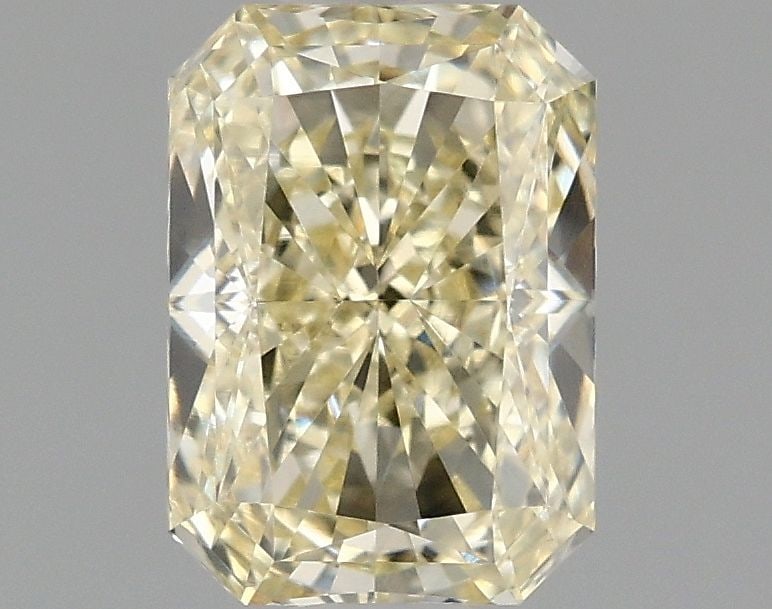 Loose Diamond - RADIANT 1.07ct Fancy Yellow VVS2: Loose Diamond - RADIANT 1.07ct Fancy Yellow VVS2 Source: This is a real non-mined Diamond that has been grown in a lab Shape: RADIANT Carats: 1.07 Color: Fancy Yellow Certification: IGI Video: