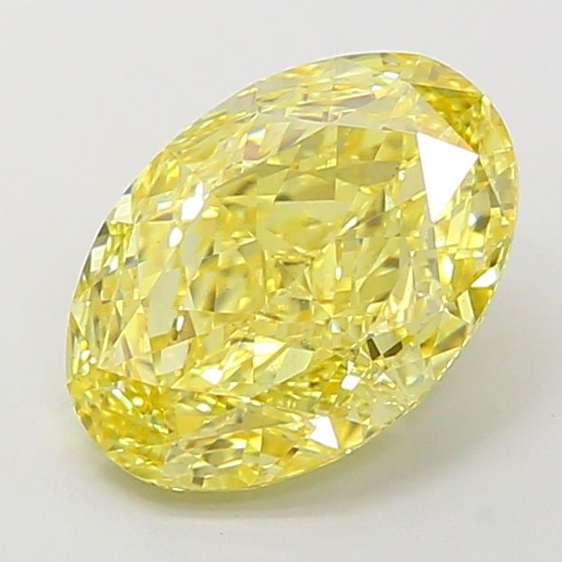 Loose Diamond - OVAL 3.71ct Fancy Intense Yellow VS1: Loose Diamond - OVAL 3.71ct Fancy Intense Yellow VS1 Source: This is a real non-mined Diamond that has been grown in a lab Shape: OVAL Carats: 3.71 Color: Fancy Intense Yellow Certification: IGI Video