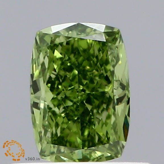 Loose Diamond - CUSHION BRILLIANT 0.6ct Fancy Vivid Green VVS2: Loose Diamond - CUSHION BRILLIANT 0.6ct Fancy Vivid Green VVS2 Source: This is a real non-mined Diamond that has been grown in a lab Shape: CUSHION BRILLIANT Carats: 0.6 Color: Fancy Vivid Green Certi