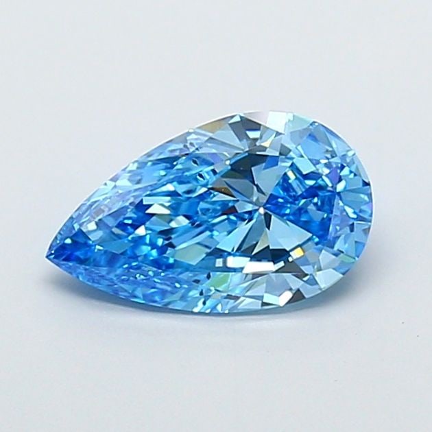 Loose Diamond - PEAR 2.0ct Fancy Vivid Blue SI1: Loose Diamond - PEAR 2.0ct Fancy Vivid Blue SI1 Source: This is a real non-mined Diamond that has been grown in a lab Shape: PEAR Carats: 2.0 Color: Fancy Vivid Blue Certification: IGI Video: