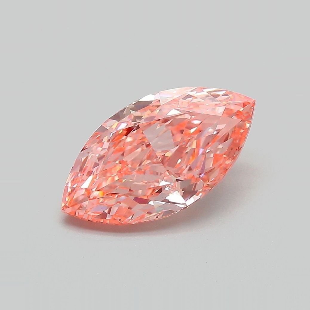 Loose Diamond - MARQUISE 2.26ct Fancy Vivid Pink VS1: Loose Diamond - MARQUISE 2.26ct Fancy Vivid Pink VS1 Source: This is a real non-mined Diamond that has been grown in a lab Shape: MARQUISE Carats: 2.26 Color: Fancy Vivid Pink Certification: IGI Video