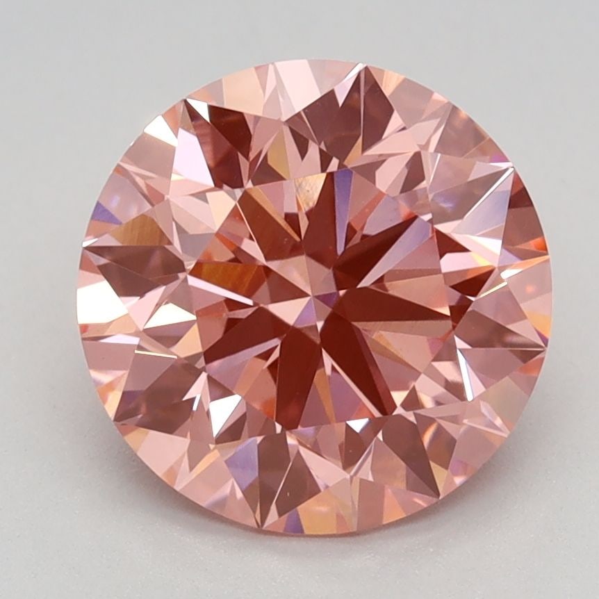 Ideal Loose Diamond - ROUND 2.48ct Fancy Vivid Pink VVS2: Ideal Loose Diamond - ROUND 2.48ct Fancy Vivid Pink VVS2 Source: This is a real non-mined Diamond that has been grown in a lab Shape: ROUND Carats: 2.48 Color: Fancy Vivid Pink Certification: IGI Vide