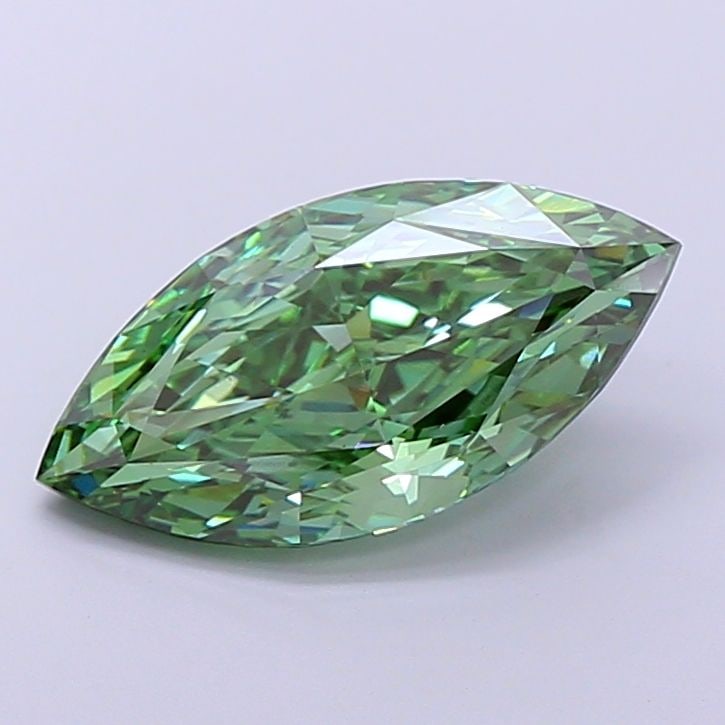 Loose Diamond - MARQUISE 5.58ct Fancy Vivid Green VS1: Loose Diamond - MARQUISE 5.58ct Fancy Vivid Green VS1 Source: This is a real non-mined Diamond that has been grown in a lab Shape: MARQUISE Carats: 5.58 Color: Fancy Vivid Green Certification: IGI Vid