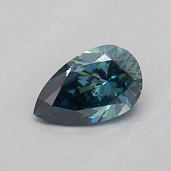 Loose Diamond - PEAR 0.19ct Fancy Deep Greenish Blue VS2 (1 of 1)
