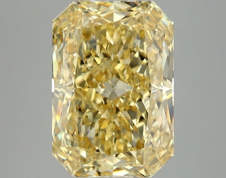 Loose Diamond - RADIANT 4.08ct Fancy Vivid Yellow VS1: Loose Diamond - RADIANT 4.08ct Fancy Vivid Yellow VS1 Source: This is a real non-mined Diamond that has been grown in a lab Shape: RADIANT Carats: 4.08 Color: Fancy Vivid Yellow Certification: IGI Vid