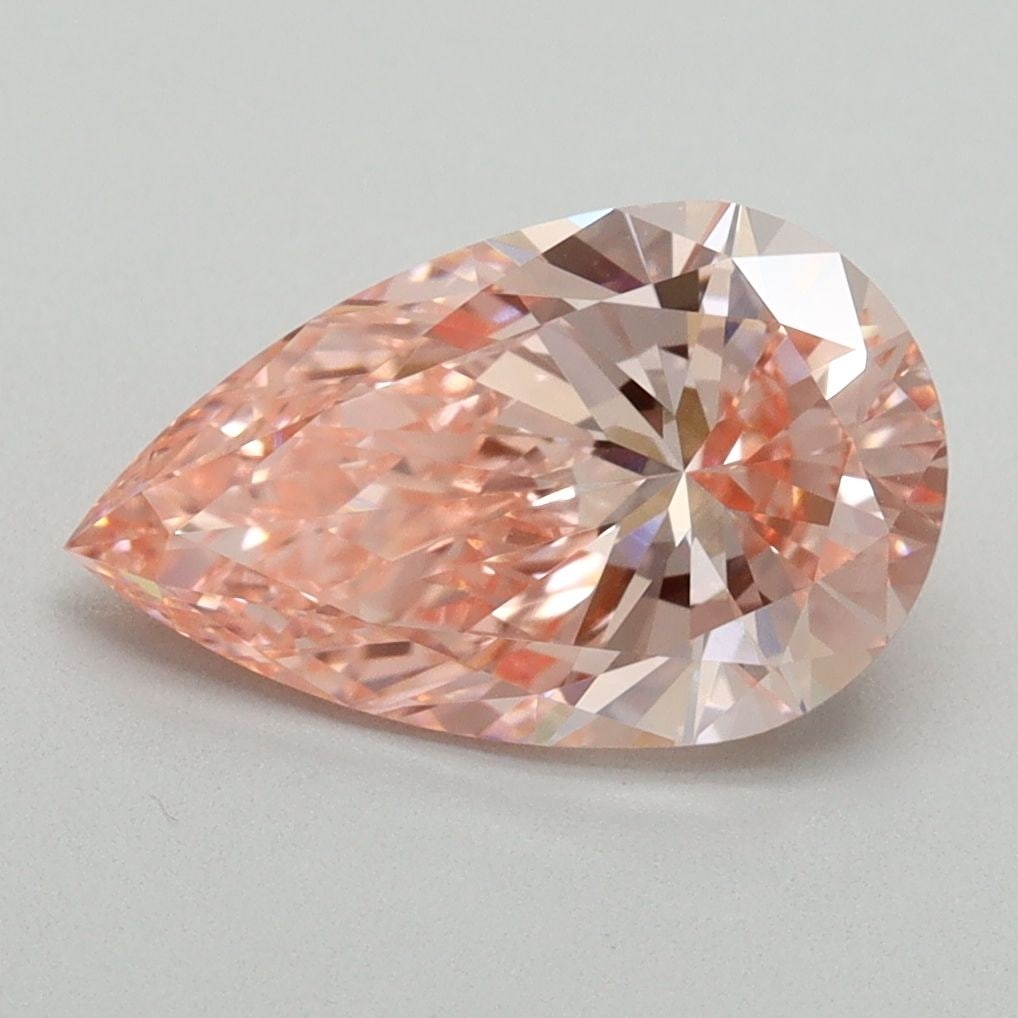Loose Diamond - PEAR 2.16ct Fancy Vivid Pink VVS2: Loose Diamond - PEAR 2.16ct Fancy Vivid Pink VVS2 Source: This is a real non-mined Diamond that has been grown in a lab Shape: PEAR Carats: 2.16 Color: Fancy Vivid Pink Certification: IGI Video:
