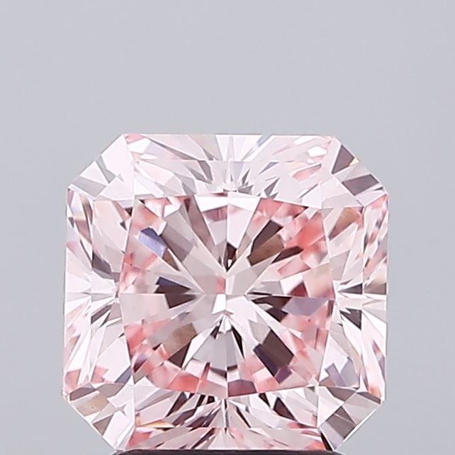 Loose Diamond - SQUARE RADIANT 2.55ct Fancy Intense Pink VS1: Loose Diamond - SQUARE RADIANT 2.55ct Fancy Intense Pink VS1 Source: This is a real non-mined Diamond that has been grown in a lab Shape: SQUARE RADIANT Carats: 2.55 Color: Fancy Intense Pink Certific