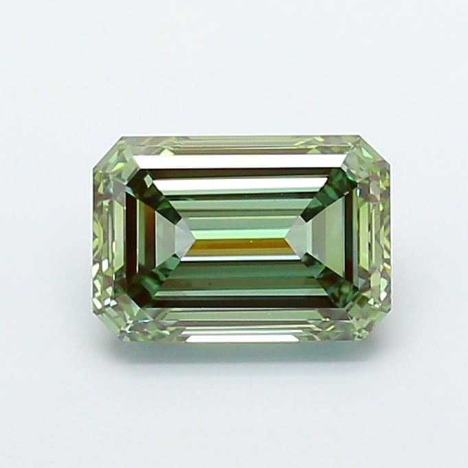 Loose Diamond - EMERALD 4.03ct Fancy Vivid Green VS1 (1 of 1)