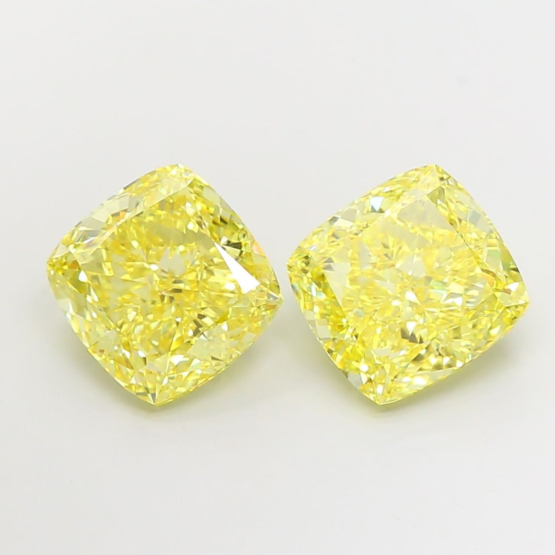 Loose Diamond - CUSHION MODIFIED 7.65ct Fancy Intense Yellow VS1: Loose Diamond - CUSHION MODIFIED 7.65ct Fancy Intense Yellow VS1 Source: This is a real non-mined Diamond that has been grown in a lab Shape: CUSHION MODIFIED Carats: 7.65 Color: Fancy Intense Yellow