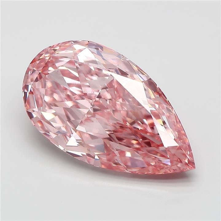 Loose Diamond - PEAR 9.37ct Fancy Vivid Pink VS2: Loose Diamond - PEAR 9.37ct Fancy Vivid Pink VS2 Source: This is a real non-mined Diamond that has been grown in a lab Shape: PEAR Carats: 9.37 Color: Fancy Vivid Pink Certification: IGI Video: