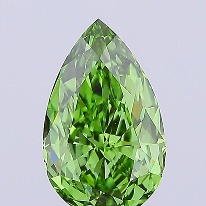 Loose Diamond - PEAR 2.56ct Fancy Vivid Green VVS2: Loose Diamond - PEAR 2.56ct Fancy Vivid Green VVS2 Source: This is a real non-mined Diamond that has been grown in a lab Shape: PEAR Carats: 2.56 Color: Fancy Vivid Green Certification: IGI Video: