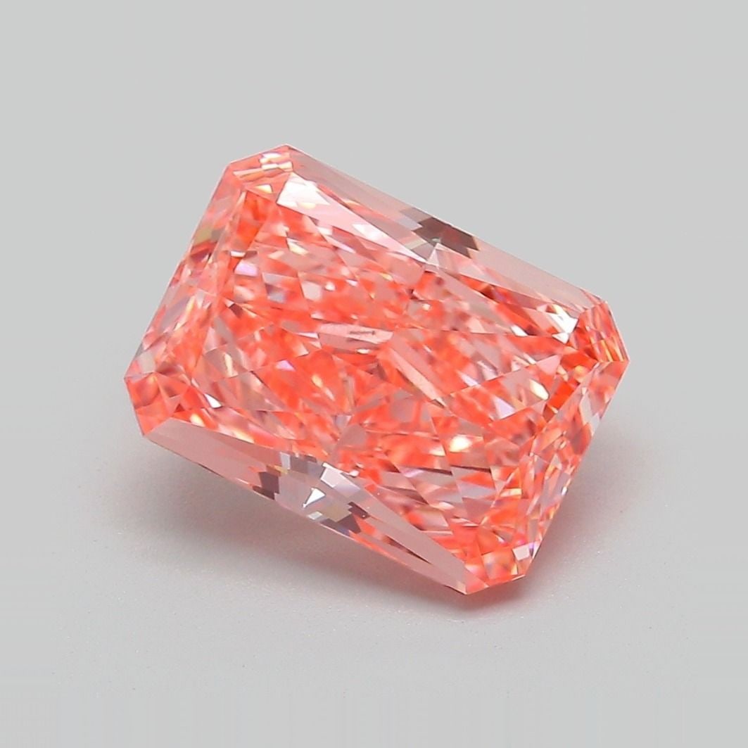 Loose Diamond - RADIANT 3.8ct Fancy Vivid Pink VVS2 (1 of 1)