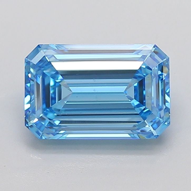 Loose Diamond - EMERALD 5.03ct Fancy Vivid Blue VS2: Loose Diamond - EMERALD 5.03ct Fancy Vivid Blue VS2 Source: This is a real non-mined Diamond that has been grown in a lab Shape: EMERALD Carats: 5.03 Color: Fancy Vivid Blue Certification: IGI Video: