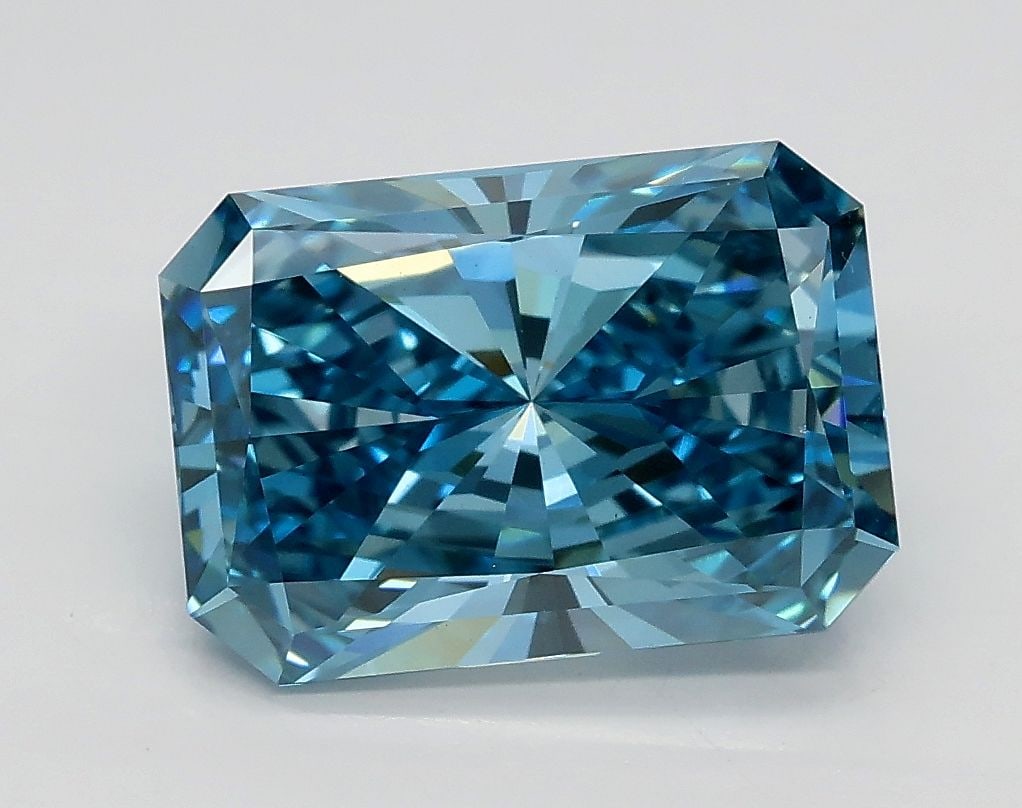 Loose Diamond - RADIANT 2.5ct Fancy Vivid Blue VS1: Loose Diamond - RADIANT 2.5ct Fancy Vivid Blue VS1 Source: This is a real non-mined Diamond that has been grown in a lab Shape: RADIANT Carats: 2.5 Color: Fancy Vivid Blue Certification: IGI Video: