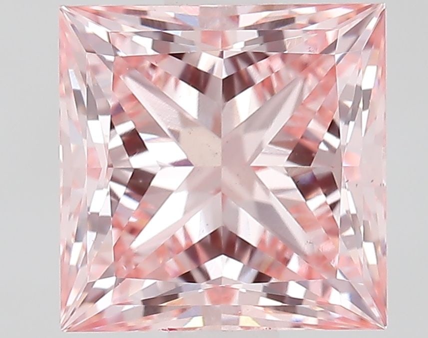 Loose Diamond - PRINCESS 1.69ct Fancy Vivid Pink VS2: Loose Diamond - PRINCESS 1.69ct Fancy Vivid Pink VS2 Source: This is a real non-mined Diamond that has been grown in a lab Shape: PRINCESS Carats: 1.69 Color: Fancy Vivid Pink Certification: IGI Video