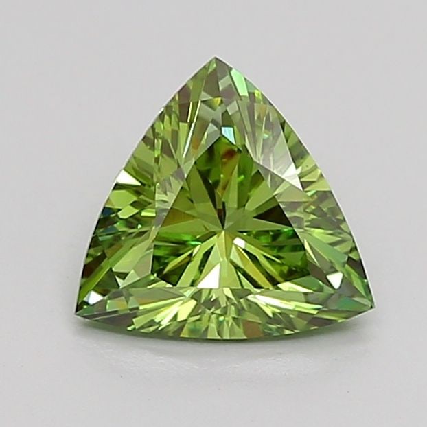 Loose Diamond - TRIANGULAR 1.01ct Fancy Vivid Green VVS2: Loose Diamond - TRIANGULAR 1.01ct Fancy Vivid Green VVS2 Source: This is a real non-mined Diamond that has been grown in a lab Shape: TRIANGULAR Carats: 1.01 Color: Fancy Vivid Green Certification: IG