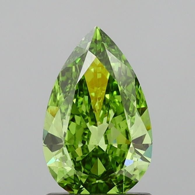 Loose Diamond - PEAR 0.9ct Fancy Vivid Green VS1: Loose Diamond - PEAR 0.9ct Fancy Vivid Green VS1 Source: This is a real non-mined Diamond that has been grown in a lab Shape: PEAR Carats: 0.9 Color: Fancy Vivid Green Certification: IGI Video:
