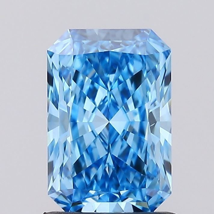 Loose Diamond - RADIANT 1.0ct Fancy Vivid Blue VS1: Loose Diamond - RADIANT 1.0ct Fancy Vivid Blue VS1 Source: This is a real non-mined Diamond that has been grown in a lab Shape: RADIANT Carats: 1.0 Color: Fancy Vivid Blue Certification: IGI Video: