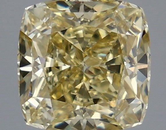 Loose Diamond - CUSHION MODIFIED 2.6ct Fancy Intense Yellow VS1: Loose Diamond - CUSHION MODIFIED 2.6ct Fancy Intense Yellow VS1 Source: This is a real non-mined Diamond that has been grown in a lab Shape: CUSHION MODIFIED Carats: 2.6 Color: Fancy Intense Yellow Ce