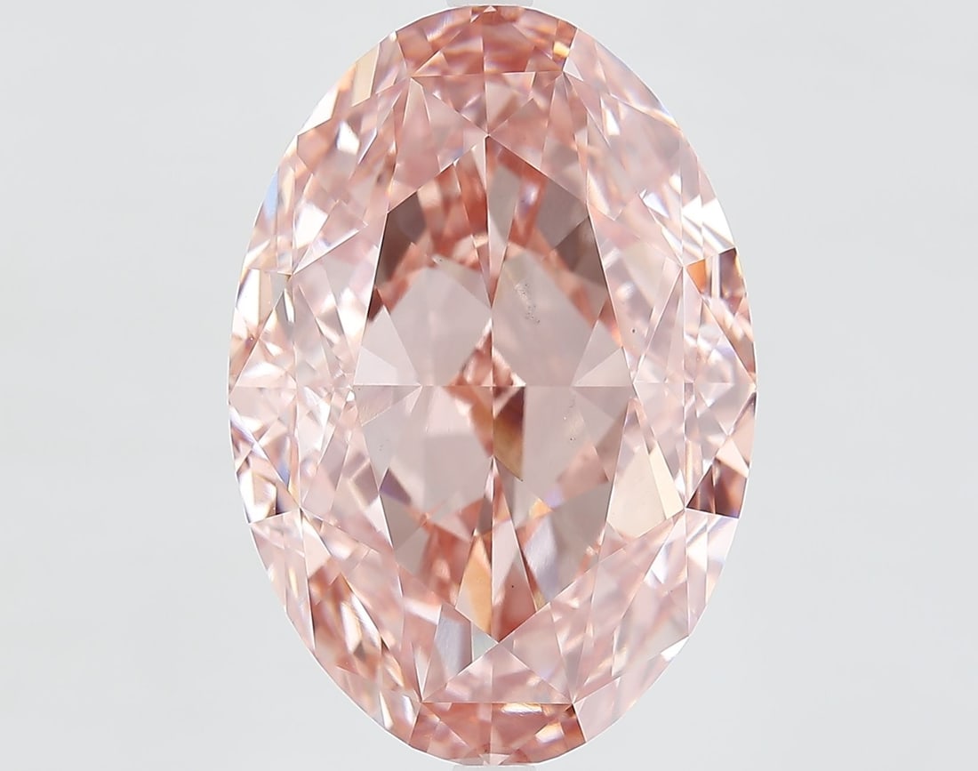Loose Diamond - OVAL 16.01ct Fancy Vivid Pink VS1: Loose Diamond - OVAL 16.01ct Fancy Vivid Pink VS1 Source: This is a real non-mined Diamond that has been grown in a lab Shape: OVAL Carats: 16.01 Color: Fancy Vivid Pink Certification: IGI Video: