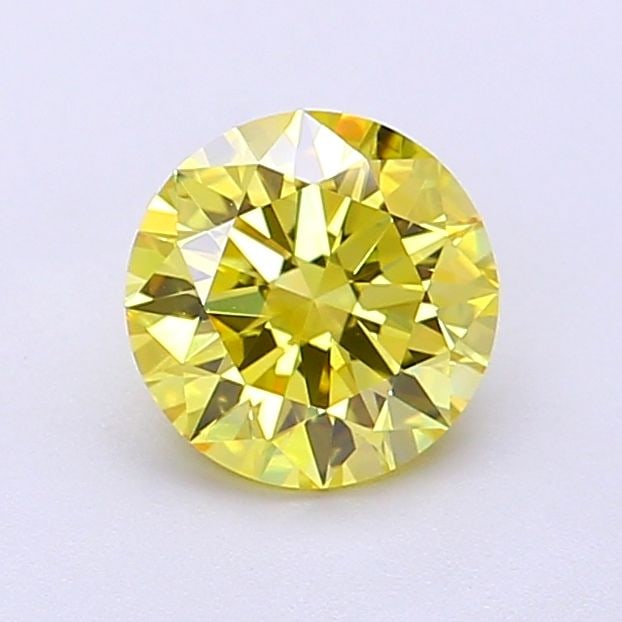 Ideal Loose Diamond - ROUND 1.03ct Fancy Vivid Yellow VS1: Ideal Loose Diamond - ROUND 1.03ct Fancy Vivid Yellow VS1 Source: This is a real non-mined Diamond that has been grown in a lab Shape: ROUND Carats: 1.03 Color: Fancy Vivid Yellow Certification: IGI V