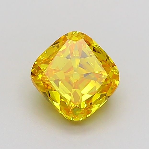 Loose Diamond - CUSHION MODIFIED 1.0ct Fancy Vivid Yellow VVS2: Loose Diamond - CUSHION MODIFIED 1.0ct Fancy Vivid Yellow VVS2 Source: This is a real non-mined Diamond that has been grown in a lab Shape: CUSHION MODIFIED Carats: 1.0 Color: Fancy Vivid Yellow Certi