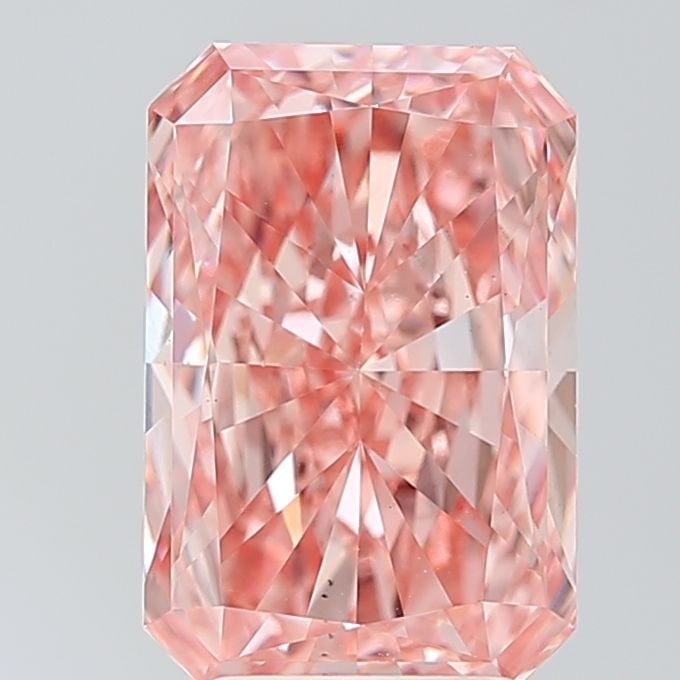 Loose Diamond - RADIANT 4.01ct Fancy Vivid Pink VS2: Loose Diamond - RADIANT 4.01ct Fancy Vivid Pink VS2 Source: This is a real non-mined Diamond that has been grown in a lab Shape: RADIANT Carats: 4.01 Color: Fancy Vivid Pink Certification: IGI