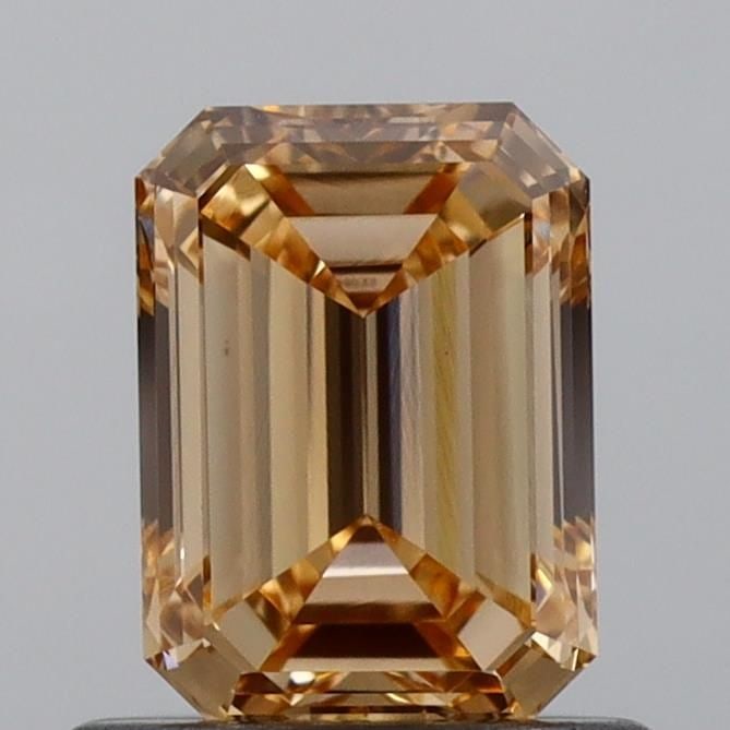 Loose Diamond - EMERALD 0.8ct Fancy Light Brown VVS2: Loose Diamond - EMERALD 0.8ct Fancy Light Brown VVS2 Source: This is a real non-mined Diamond that has been grown in a lab Shape: EMERALD Carats: 0.8 Color: Fancy Light Brown Certification: IGI