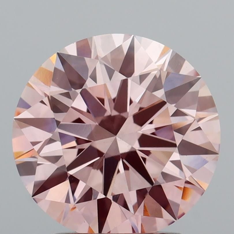 Ideal Loose Diamond - ROUND 2.13ct Fancy Intense Pink VS2: Ideal Loose Diamond - ROUND 2.13ct Fancy Intense Pink VS2 Source: This is a real non-mined Diamond that has been grown in a lab Shape: ROUND Carats: 2.13 Color: Fancy Intense Pink Certification: IGI V