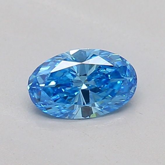 Loose Diamond - OVAL 0.19ct Fancy Vivid Blue VS1: Loose Diamond - OVAL 0.19ct Fancy Vivid Blue VS1 Source: This is a real non-mined Diamond that has been grown in a lab Shape: OVAL Carats: 0.19 Color: Fancy Vivid Blue Certification: IGI Video: