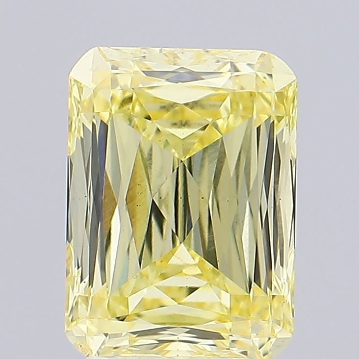 Loose Diamond - RADIANT 3.03ct Fancy Intense Yellow VS2: Loose Diamond - RADIANT 3.03ct Fancy Intense Yellow VS2 Source: This is a real non-mined Diamond that has been grown in a lab Shape: RADIANT Carats: 3.03 Color: Fancy Intense Yellow Certification: IGI
