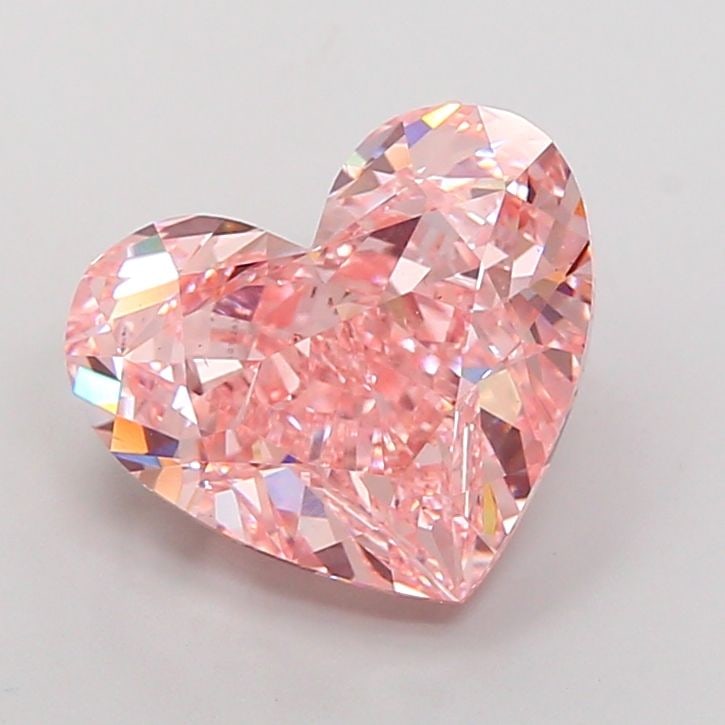 Loose Diamond - HEART 7.56ct Fancy Vivid Pink VS2: Loose Diamond - HEART 7.56ct Fancy Vivid Pink VS2 Source: This is a real non-mined Diamond that has been grown in a lab Shape: HEART Carats: 7.56 Color: Fancy Vivid Pink Certification: IGI Video: