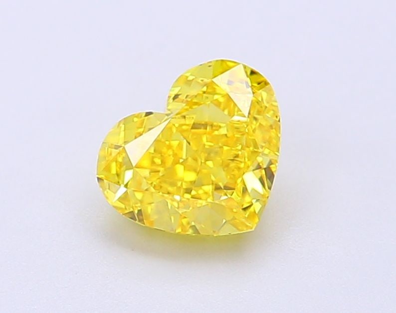 Loose Diamond - HEART 1.15ct Fancy Vivid Yellow VVS2: Loose Diamond - HEART 1.15ct Fancy Vivid Yellow VVS2 Source: This is a real non-mined Diamond that has been grown in a lab Shape: HEART Carats: 1.15 Color: Fancy Vivid Yellow Certification: IGI Video: