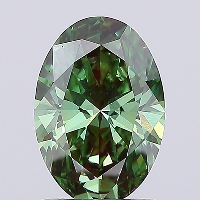 Loose Diamond - OVAL 1.83ct Fancy Vivid Green VS1: Loose Diamond - OVAL 1.83ct Fancy Vivid Green VS1 Source: This is a real non-mined Diamond that has been grown in a lab Shape: OVAL Carats: 1.83 Color: Fancy Vivid Green Certification: IGI Video: