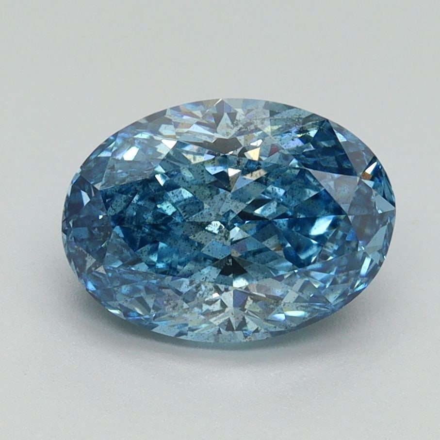 Loose Diamond - OVAL 2.02ct Fancy Vivid Blue SI2: Loose Diamond - OVAL 2.02ct Fancy Vivid Blue SI2 Source: This is a real non-mined Diamond that has been grown in a lab Shape: OVAL Carats: 2.02 Color: Fancy Vivid Blue Certification: IGI Video: