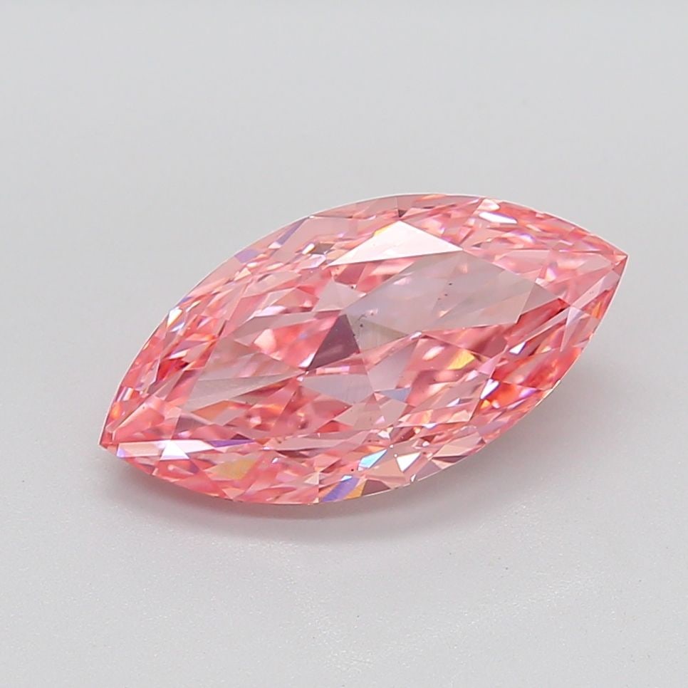 Loose Diamond - MARQUISE 4.67ct Fancy Intense Pink SI1: Loose Diamond - MARQUISE 4.67ct Fancy Intense Pink SI1 Source: This is a real non-mined Diamond that has been grown in a lab Shape: MARQUISE Carats: 4.67 Color: Fancy Intense Pink Certification: NONE