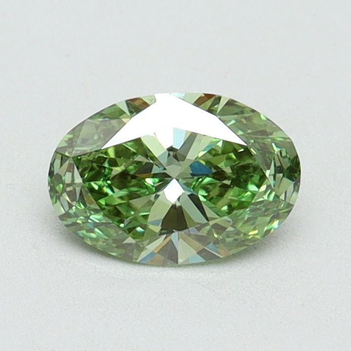 Loose Diamond - OVAL 0.53ct Fancy Vivid Green VS1: Loose Diamond - OVAL 0.53ct Fancy Vivid Green VS1 Source: This is a real non-mined Diamond that has been grown in a lab Shape: OVAL Carats: 0.53 Color: Fancy Vivid Green Certification: IGI Video:
