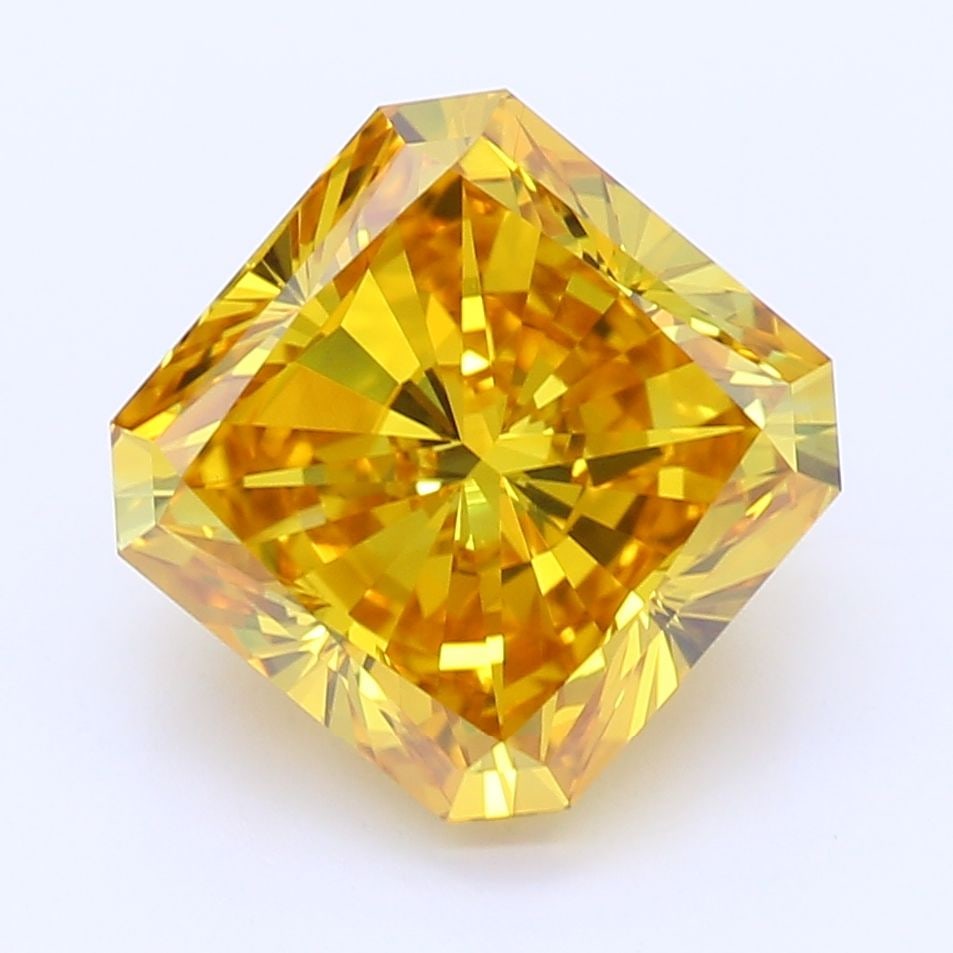 Loose Diamond - SQUARE RADIANT 2.0ct Fancy Vivid Yellow VS2: Loose Diamond - SQUARE RADIANT 2.0ct Fancy Vivid Yellow VS2 Source: This is a real non-mined Diamond that has been grown in a lab Shape: SQUARE RADIANT Carats: 2.0 Color: Fancy Vivid Yellow Certificat