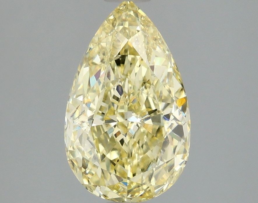 Loose Diamond - PEAR 1.97ct Fancy Intense Yellow VVS2: Loose Diamond - PEAR 1.97ct Fancy Intense Yellow VVS2 Source: This is a real non-mined Diamond that has been grown in a lab Shape: PEAR Carats: 1.97 Color: Fancy Intense Yellow Certification: IGI Vide