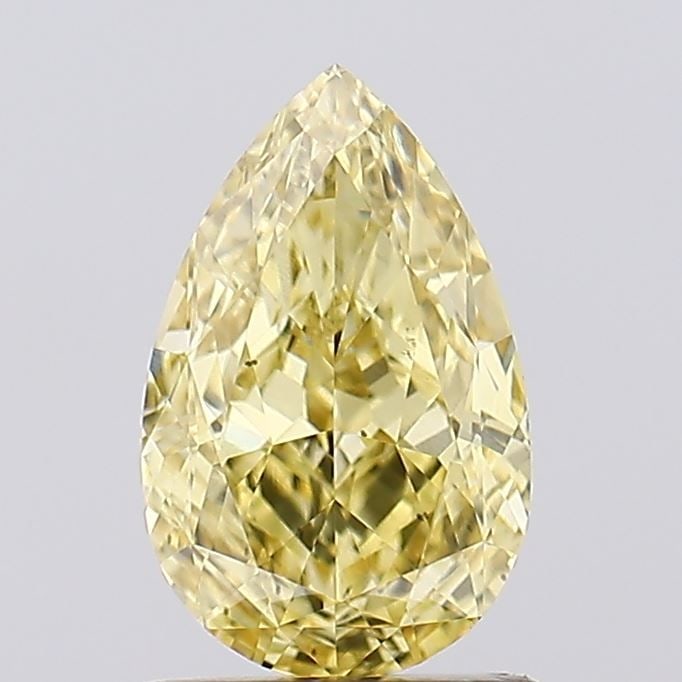 Loose Diamond - PEAR 1.31ct Fancy Intense Yellow VS2: Loose Diamond - PEAR 1.31ct Fancy Intense Yellow VS2 Source: This is a real non-mined Diamond that has been grown in a lab Shape: PEAR Carats: 1.31 Color: Fancy Intense Yellow Certification: IGI Video