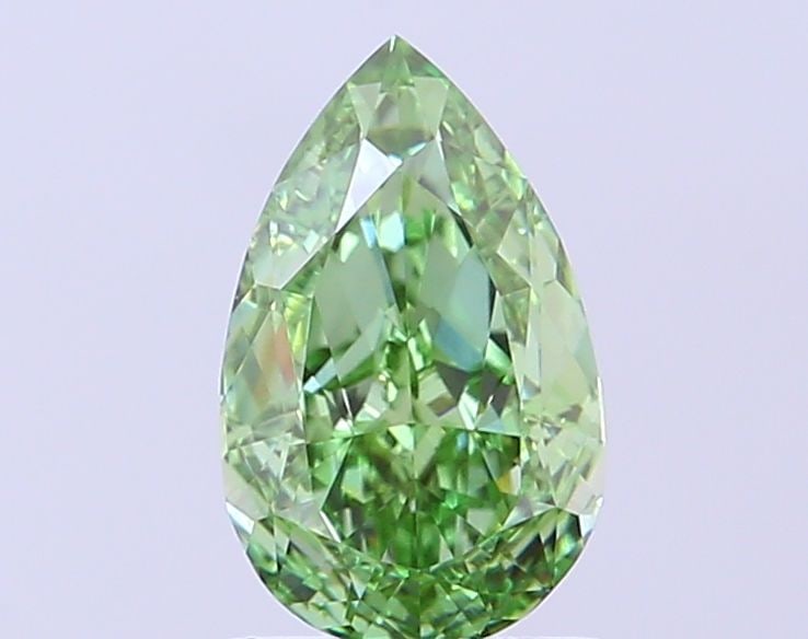 Loose Diamond - PEAR 1.16ct Fancy Vivid Green VVS2: Loose Diamond - PEAR 1.16ct Fancy Vivid Green VVS2 Source: This is a real non-mined Diamond that has been grown in a lab Shape: PEAR Carats: 1.16 Color: Fancy Vivid Green Certification: IGI Video: