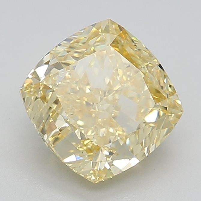 Loose Diamond - CUSHION MODIFIED 3.53ct Fancy Intense Yellow VVS2: Loose Diamond - CUSHION MODIFIED 3.53ct Fancy Intense Yellow VVS2 Source: This is a real non-mined Diamond that has been grown in a lab Shape: CUSHION MODIFIED Carats: 3.53 Color: Fancy Intense Yellow